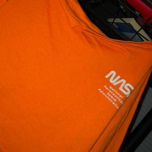 Medium orange nasa crop top